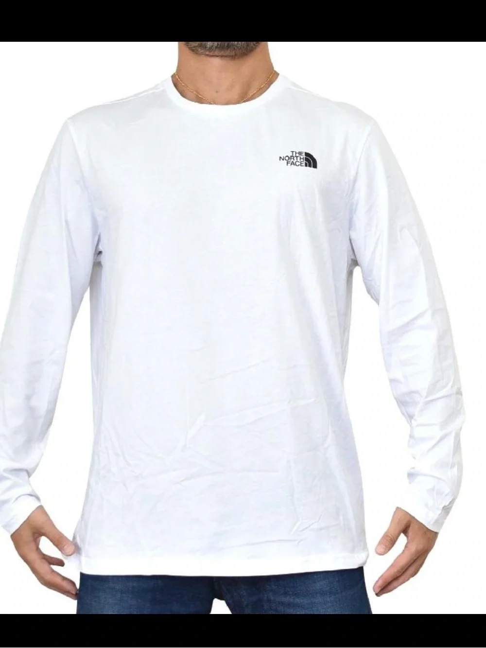 The North Face White Long Sleeve Back Graphic Tee